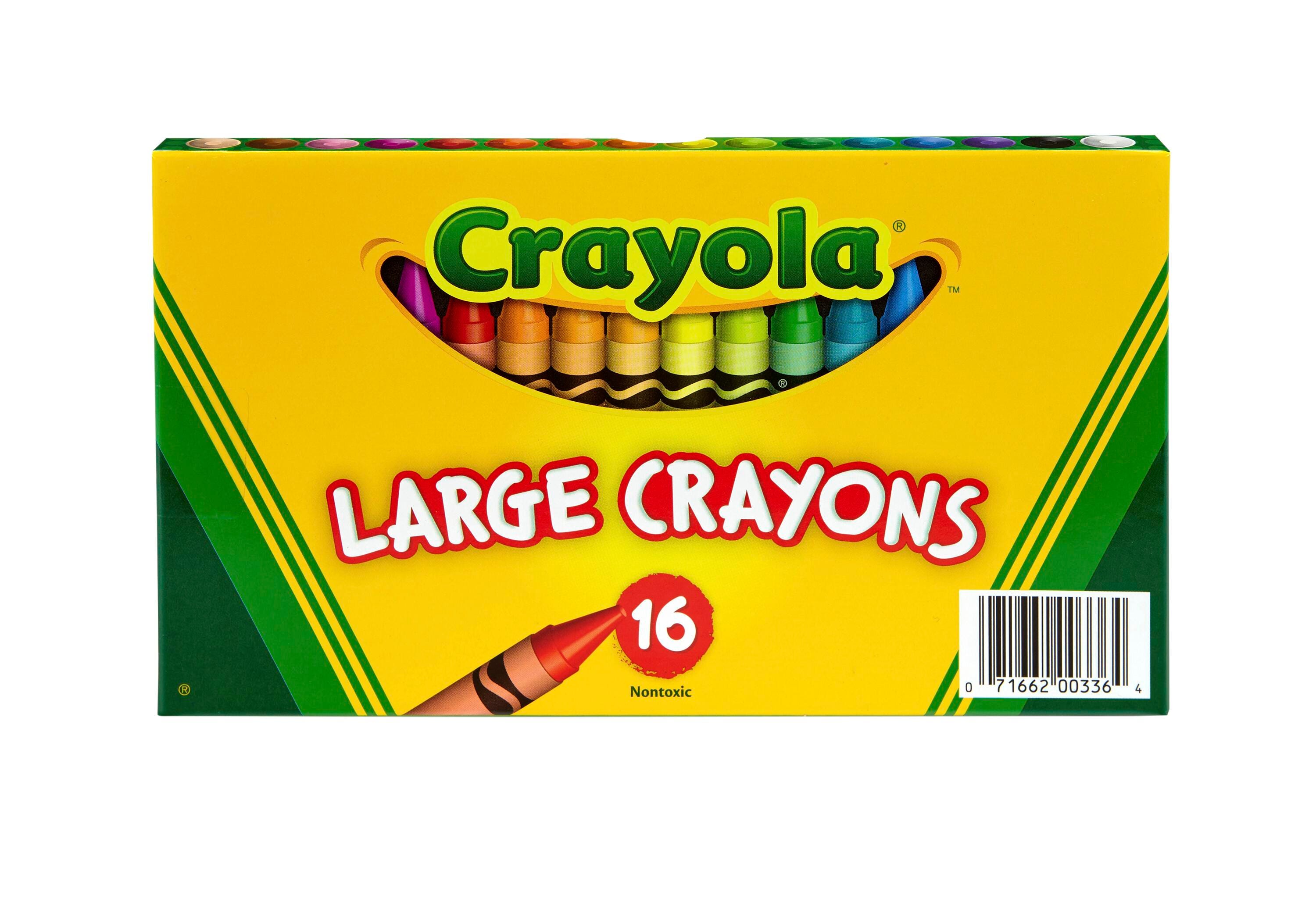 Crayola Large Crayons in Storage Box, Set of 16 007551
